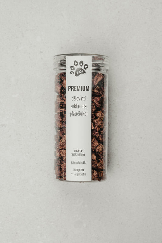 PREMIUM Džiovinti arklienos plaučiukai